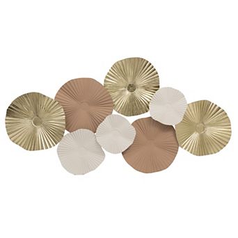 Belle Maison Gold-Tone Iron Medallion Wall Decor