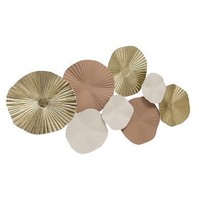 Belle Maison Gold-Tone Iron Medallion Wall Decor