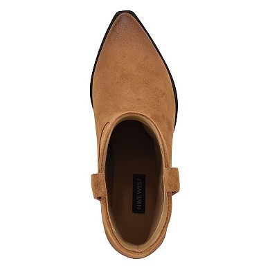 Nine West Abreve Women's Suede Cowboy Ankle Boots
