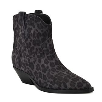 Nine West Abreve Women's Suede Cowboy Ankle Boots