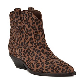 Nine West Abreve Women's Suede Cowboy Ankle Boots