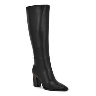 Nine West Zeran Women's Pointed Toe Block Heel Dress Boots