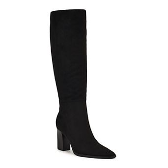 Nine West Zeran Women's Pointed Toe Block Heel Dress Boots