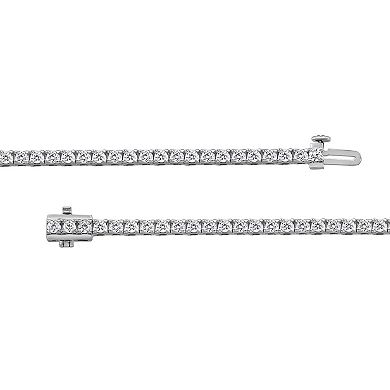 Diamond Brilliance Sterling Silver 3 Carat T.W. Lab-Grown Diamond Bracelet
