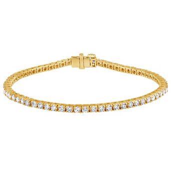 Diamond Brilliance Sterling Silver 3 Carat T.W. Lab-Grown Diamond Bracelet