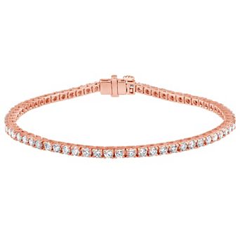 Diamond Brilliance Sterling Silver 3 Carat T.W. Lab-Grown Diamond Bracelet