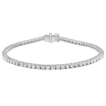 Diamond Brilliance Sterling Silver 3 Carat T.W. Lab-Grown Diamond Bracelet