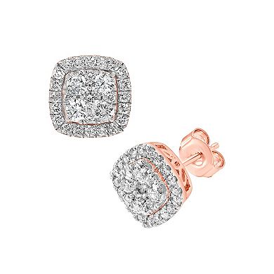 Diamond Brilliance Sterling Silver 1 Carat T.W. Lab-Grown Diamond Stud Earrings