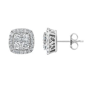 Diamond Brilliance Sterling Silver 1 Carat T.W. Lab-Grown Diamond Stud Earrings