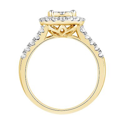 Diamond Brilliance Sterling Silver 1 Carat T.W. Lab Grown Diamond Engagement Ring