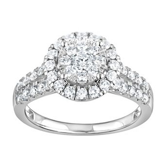 Diamond Brilliance Sterling Silver 1 Carat T.W. Lab Grown Diamond Engagement Ring