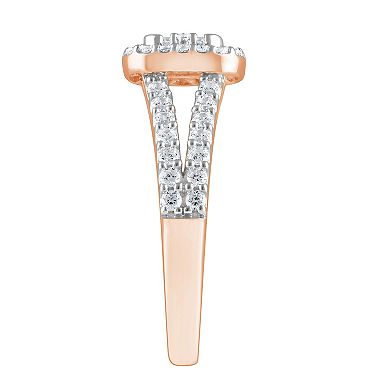 Diamond Brilliance Sterling Silver 1 Carat T.W. Lab Grown Diamond Engagement Ring