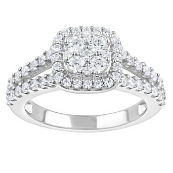 Diamond Brilliance Sterling Silver 1 Carat T.W. Lab Grown Diamond Engagement Ring