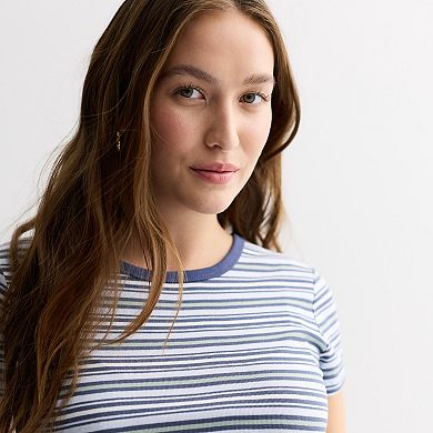 Juniors' SO® Slim Fit Baby Tee