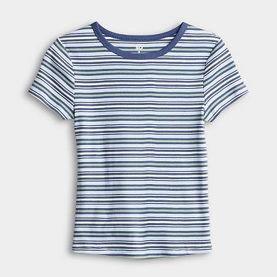 Juniors' SO® Slim Fit Baby Tee