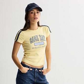 Juniors' SO® Slim Fit Baby Tee
