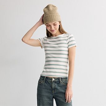 Juniors' SO® Slim Fit Baby Tee