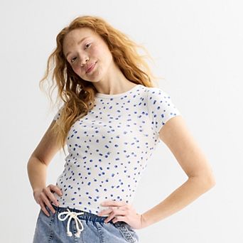 Juniors' SO® Slim Fit Baby Tee