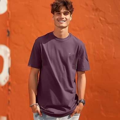 Dalix Mens Lil Smile Midweight Garment Dye Tee