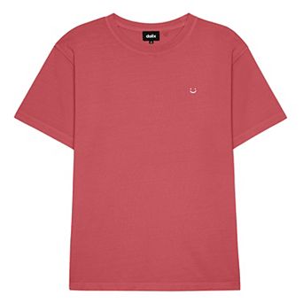 Dalix Mens Lil Smile Midweight Garment Dye Tee