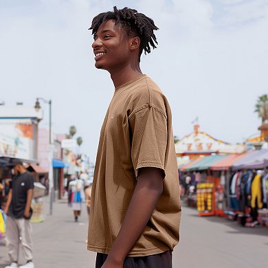 Dalix Mens Lil Smile Heavyweight Pigment Dye Tee