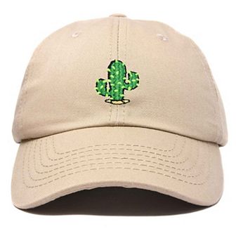 Dalix Cactus Embroidered Low Crown Cap