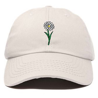 Dalix Daisy Embroidered Everyday Hat