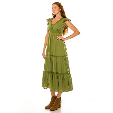 Women's Penelope Rose Crochet Trim Maxi Dress