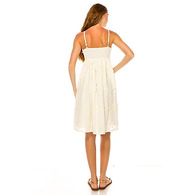 Women's Penelope Rose Embroidered & Floral Applique Texture Dress