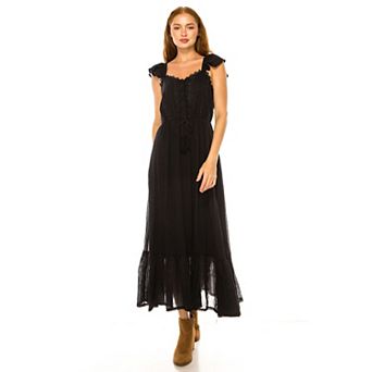 Women's Penelope Rose Embroidered Maxi Dress