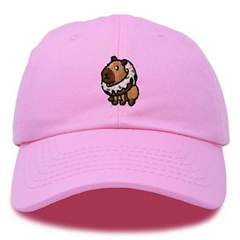 Dalix Capybara Donut Embroidered Cap