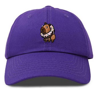 Dalix Capybara Donut Embroidered Cap
