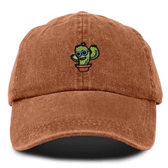 Dalix Cactus Embroidered Casual Cap