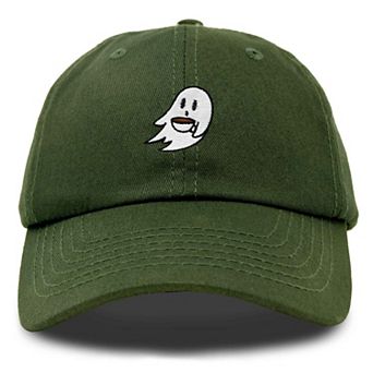Dalix Coffee Ghost Embroidered Hat