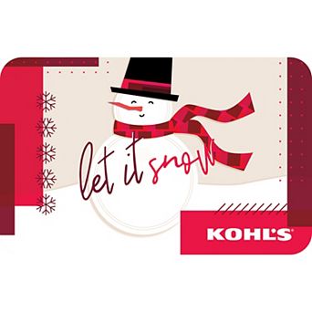 Snowman Let It Snow Holiday Gift Card