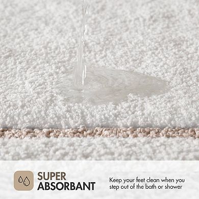 Madison Park Roan Border Tufted Bathroom Rug