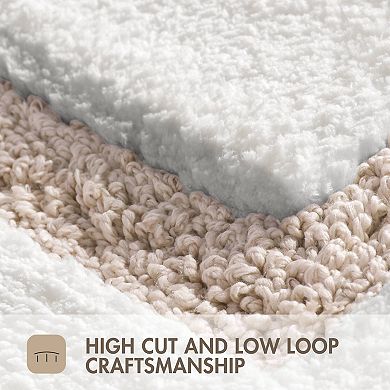 Madison Park Roan Border Tufted Bathroom Rug