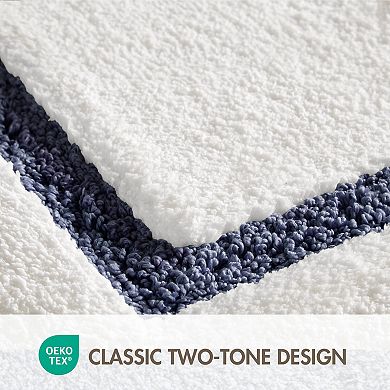 Madison Park Roan Border Tufted Bathroom Rug