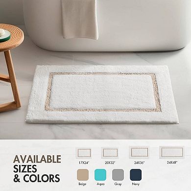 Madison Park Roan Border Tufted Bathroom Rug