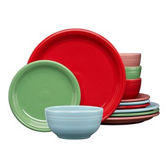 Fiesta Peppermint Frost Bistro Coupe 12 pc Dinnerware Set