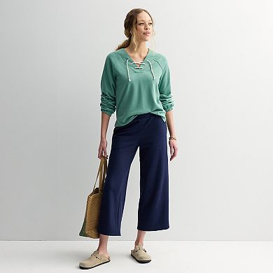 Women's Sonoma Goods For Life® Lace Up Sweatshirt