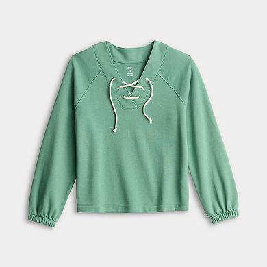 Women's Sonoma Goods For Life® Lace Up Sweatshirt