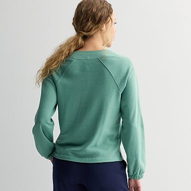 Women's Sonoma Goods For Life® Lace Up Sweatshirt