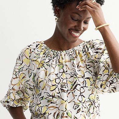 Women's Sonoma Goods For Life® Shirred Feminine Top