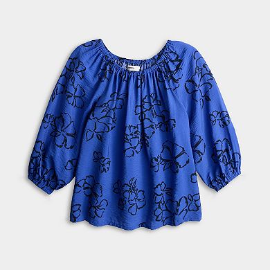 Women's Sonoma Goods For Life® Shirred Feminine Top