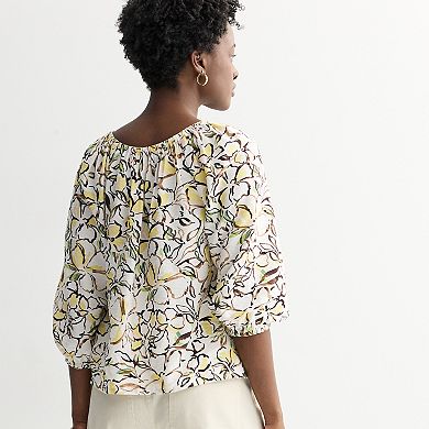 Women's Sonoma Goods For Life® Shirred Feminine Top