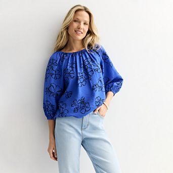 Women's Sonoma Goods For Life® Shirred Feminine Top