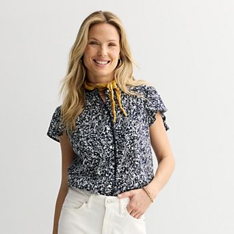 Women's Sonoma Goods For Life® Button Front Popover Sweater