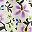 Beige Purple Floral