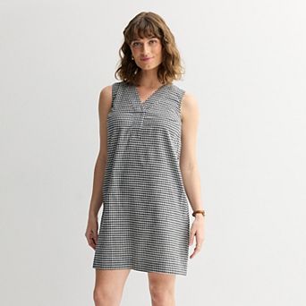 Petite Sonoma Goods For Life® Everyday Y-Neck Sleeveless Shift Dress